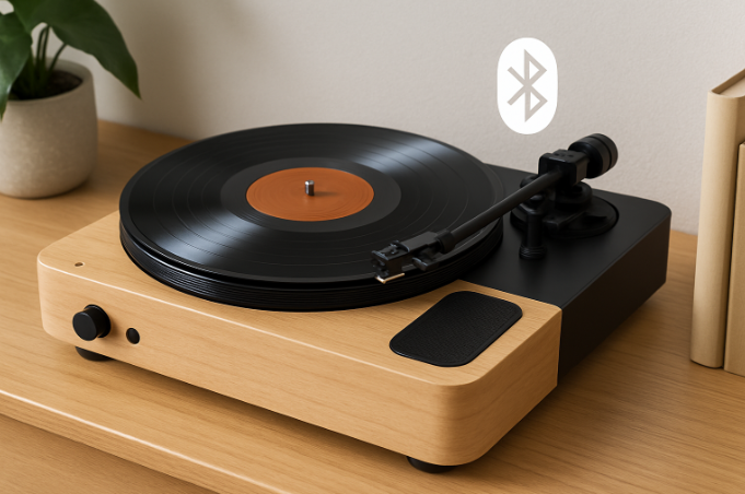 Moderne pladespiller bluetooth til hjemmet